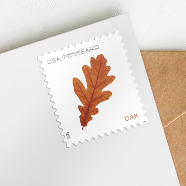 United States Postal Service Vibrant Leaves Postcard Stamps - Sheet of 20 Non-denominated USPS Postage