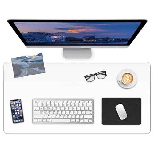 Clear Desk Mat, Non-Slip PVC Desk Protector Mat with Round Edge, Heat Resistant & Waterproof Clear Desk Writing Mat for Home and Office (47.2"*23.6")