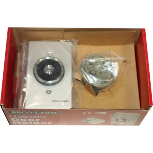 Seco-Larm DH-171SQ Flush-Mount Magnetic Door Holder; Holding force 33-lb (15kg); Hard Wired Electric Operation