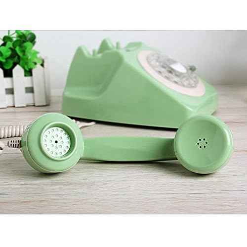 Telephone, Corded Landline Phones for Home, Retro Old Fashion Home Phone with Rotary Dial Keypad, Antique Old Fashion Telephones Novelty Gift for Decoration
