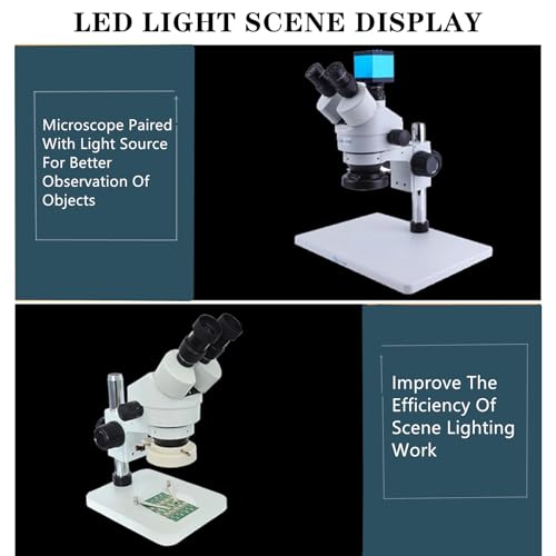 TreochtFUN White Microscope Ring Light with 144 LED Beads & Adjustable Brightness