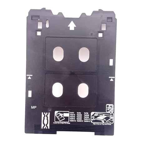 Inkjet PVC ID Card Tray for Canon PIXMA TS701 TS702 TS703 TS704 TS705 TS709 TS8220 TS8330 TS82xx, TS83xx, and TS95xx Series Printers (Canon MP/Multi-Purpose Tray Printers)
