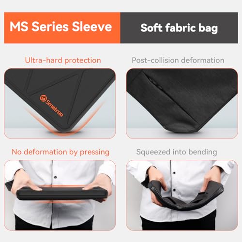 Smatree MS63 Hard Sleeve Case with Stand Compatible for 14 inch ASUS Vivobook Flip 14 TP470/TM420, for ExpertBook B5 Flip B5402F, Zenbook Duo 14, for 14 inch ASUS L410, for 14inch ChromebookFlip CX3