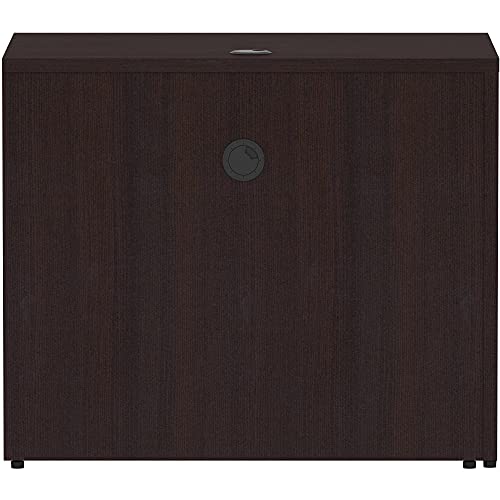 Lorell Espresso Laminate Desk Return - 1" Thick, Left/Right Configurable