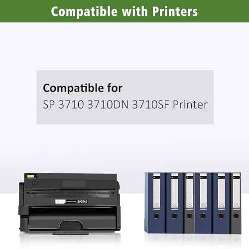 Compaitble Toner Cartridge 408284 SP3710 SP3710X SP 3710X Black High Capacity 7000 Pages for Ricoh Aficio SP 3710 SP3710 SP 3710DN SP3710DN SP 3710SF SP3710SF Printer