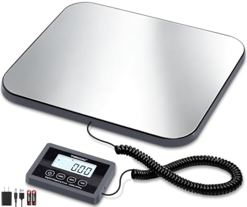 THINKSCALE PS4O Stainless Steel Shipping Scale 440lb/200kg Digital Postal Weighing Machine