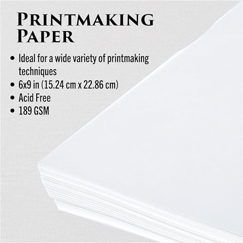 Richeson & Co. Printmaking Starter Kit - Easy to Cut Lino Set, Includes Lino Cutter, Blades, 4¡± Brayer, Lino Grip, Printmaking Paper
