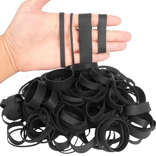 Assorted Rubber Bands 0.5lb, Black | Office & School Elastic Bands