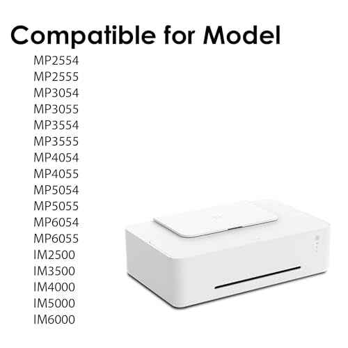 841999 Black Toner Cartridge Works for MP2554 MP2555 MP3054 MP3055 MP3554 MP3555 MP4054 MP4055 MP5054 MP5055 MP6054 MP6055 IM2500 IM3500 IM4000 IM5000 IM6000 Printers (1-Black)