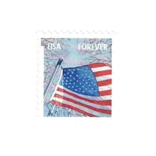 USPS Flags for All Seasons Forever Stamps 100 Stamps (5 Books of 20)
