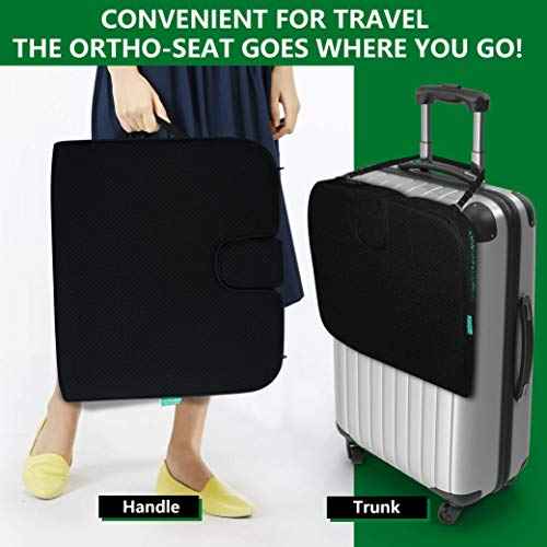 ( 16x13.7 inches Wedge Seat Cushion for Car and Truck,Portable Memory Foam Seat Cushion for Tailbone Stress Back Pain Relief