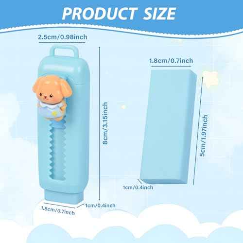24 Pcs Cute Retractable Eraser for Pencils Cute School Supplies Kawaii Erasers for Kids Fun Cartoon Erasers Back to School Supplies Kid Party Favors Gift (Style 1)