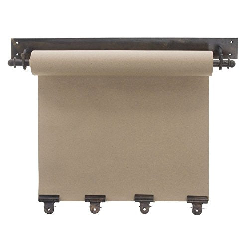 Kalalou NDE1100 Transitional Hanging Note Roll with 4 Clips in Bronze/Dark Finish, 21.00 inches