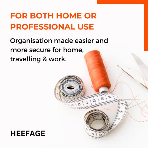 Heefage Heavy Duty 10x12 Inch Zip Bags 6mil Thick, 25 Pack - Puncture-Resistant Reusable Poly Bags for Tools & Storage