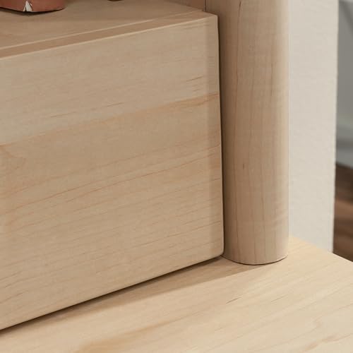 Sauder Whitaker Point Maple Engineered Wood Library Hutch