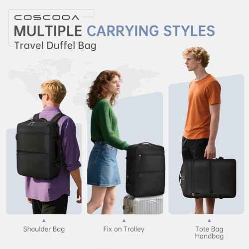 Expandable Carry On Travel Backpack,For Frontier Airlines Personal Item Bag 18x14x8 Underseat Travel Duffel Bag,17 inch Laptop Backpack Flight Approved