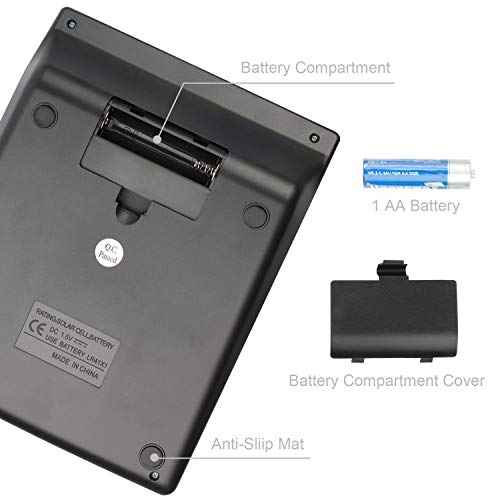 Large Electronic Calculator Counter Solar & Battery Power 12 Digit Display Multi-Functional Big Button for Business Office School Calculating (1 x Calculator)
