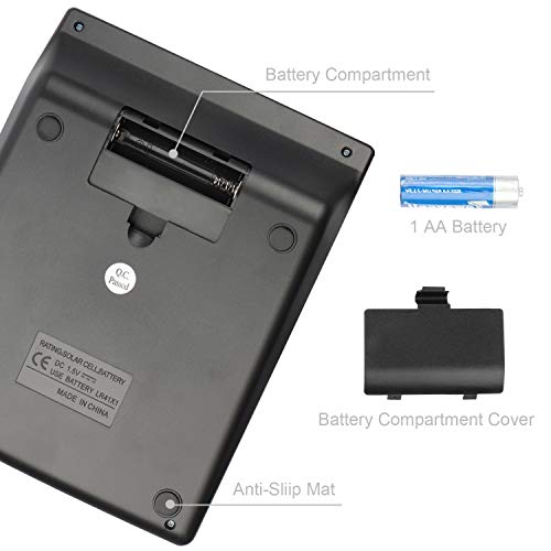 Financial Calculator 12-Digit Solar & Battery Powered Large Button Business Office School