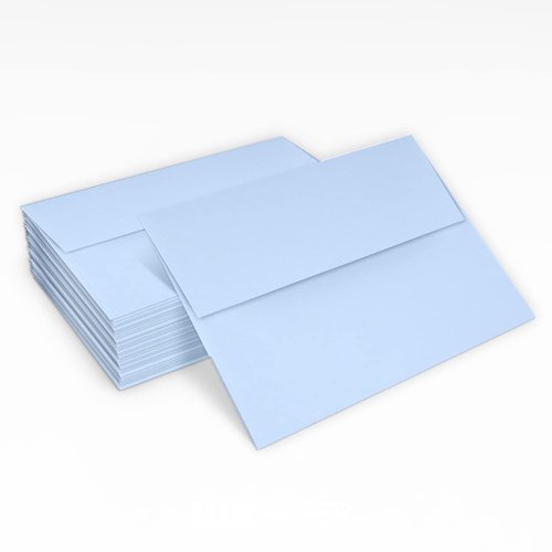 LUXPaper A2 Invitation Envelopes | Peel & Press | 4 3/8" x 5 3/4" | Baby Blue | 80lb. Text | 250 Qty