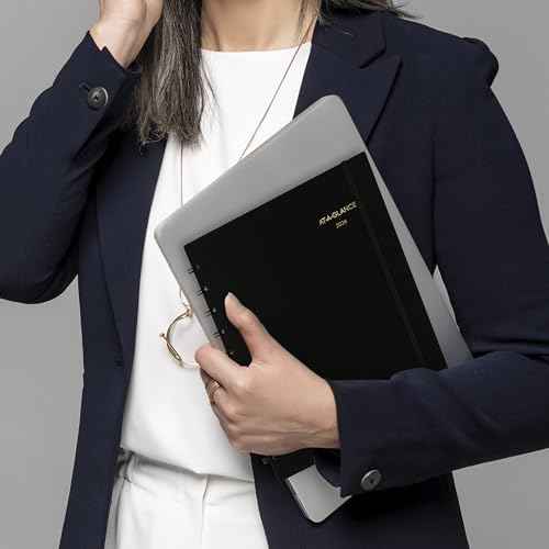 AT-A-GLANCE 2026 Appointment Book Planner, Weekly & Monthly, 8.75" x 11", Large, Move-A-Page, Black (70950E0526)