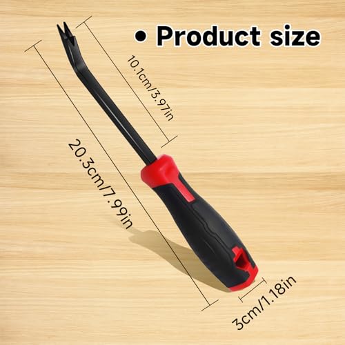 Heavy-Duty Staple Remover Tool for Upholstery, Carpet & Wood - Ergo 30° Angled Lifter