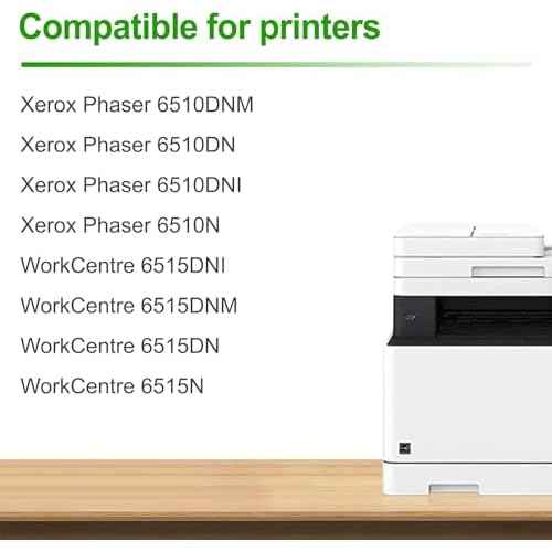 Compatible 6510 6515 Black Drum Unit(108R01420) Replacement for Xerox Phaser 6510DNM 6510DN 6510DNI 6510N WorkCentre 6515DNI 6515DNM 6515DN 6515N Printer (Black,1-Pack)