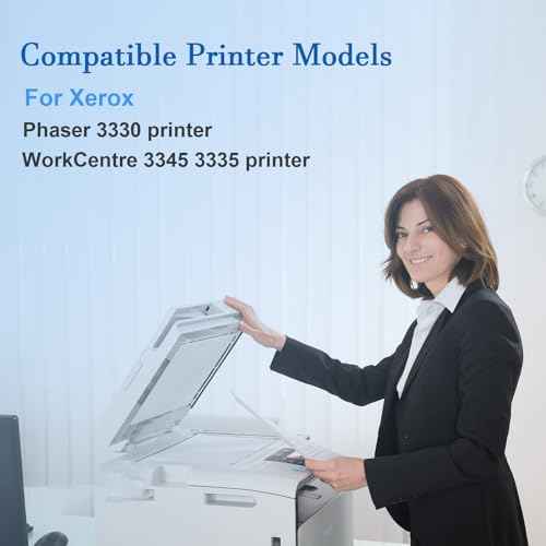 106R03624 Black Remanufactured Toner Cartridge Replacement for Xerox Phaser 3330 WorkCentre 3345 3335 Printer (1 Black, High Capacity)