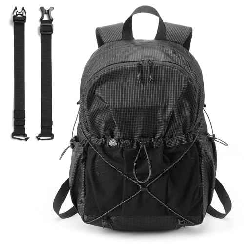 Lightweight Backpack, 14 Inch Casual Laptop Backpack for Men and Women Waterproof DayPack Bag Small Everyday Carry Bag for Travel, Work (Black)