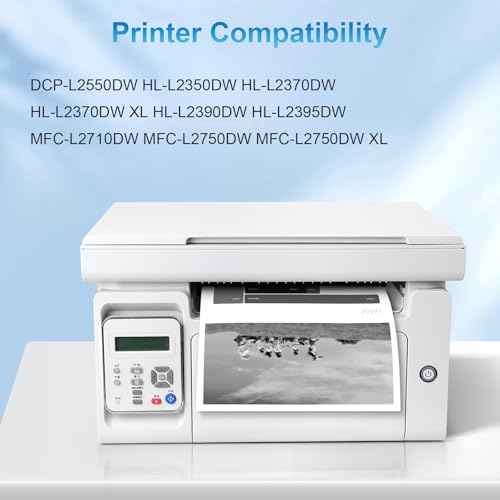 TN730 Black Toner Cartridge Replactment for Brother TN-730 TN730 Toner for DCP-L2550DW HL-L2350DW HL-L2370DW HL-L2390DW HL-L2395DW MFC-L2710DW MFC-L2750DW Printer, 2-Pack