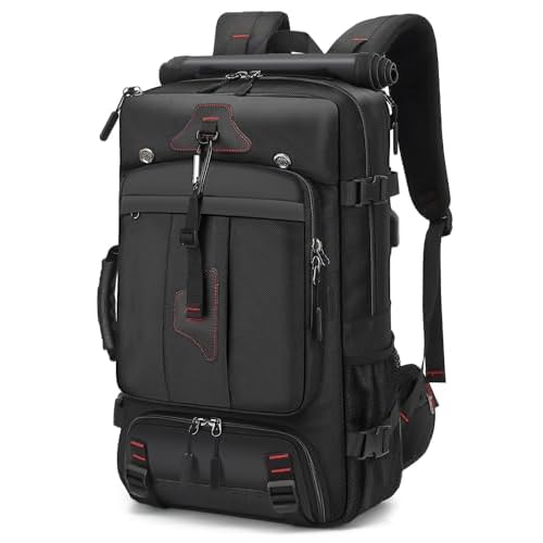 Travel Backpack for Men & Women, 35L Large Backpack Fit for 15 Inch Laptop Durable Convertible Duffle Bag with Shoe Compartment, Wet Pocket