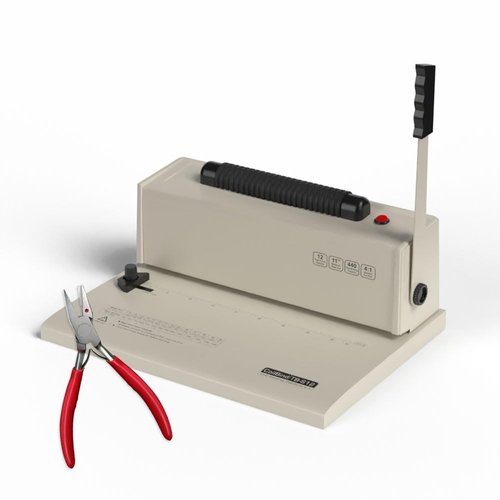 TruBind Coil Binding Machine with Electric Coil Inserter | Manually Punch up to 12 Sheets | 440 Sheet Bind Capacity with 4:1 Pitch | 2-Year Warranty | Heavy-Duty Coil Crimping Pliers Included
