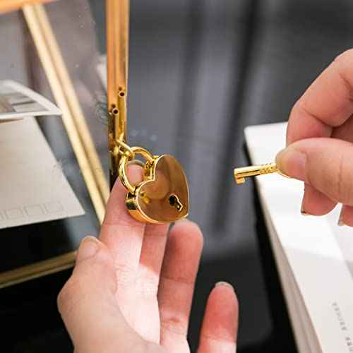 Vellon Clear Wedding Gift Card Box with Lock, Upgraded Security Gold Glass Box for Ballot/Donation/Raffle/Reception, Golden Glass Box