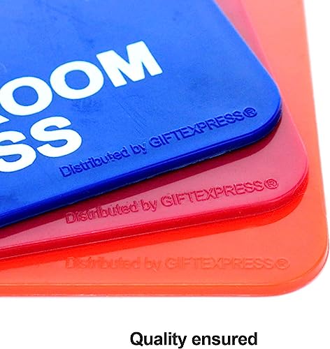 6-Pack School Hall Pass Lanyards for Boys & Girls Bathroom Passes
