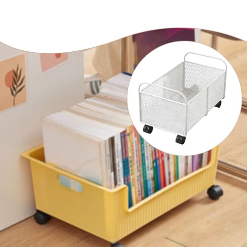AFXGUSD White Rolling File Cart Under Desk Storage, Compact Office/Home Organizer