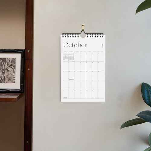 Cabbrix Mini Calendar 2025-2026 Wall Calendar, Vertical 6 x 9 inch Small Calendar July 2025 to December 2026, Easy Planning Little Notepad Calendar for Wall, Desk, Bulletin Board, Simplified
