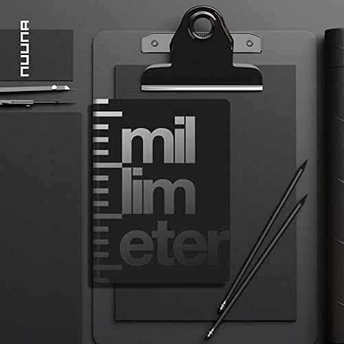 Nuuna Graphic L "Millimeter" Smooth Bonded Leather Notebook - Black