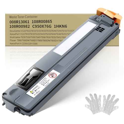 008R13061 Waste Toner Container for Xerox Workcentre 7525 7530 7535 7545 7556 7830 7835 7845 7970 7425 7428 7435,AltaLink C8030 C8035 Printer,Compatible 108R00865,108R00982,C950X76G Waste Cartridge