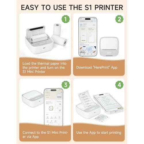 iDPRT Portable Sticker Maker Machine with 1 Roll Sticker Paper, Mini Printer Efficiently and Quickly, Thermal Printer for Study Notes, Pictures, DIY, Label, Free App with Multiple Templates, Grey