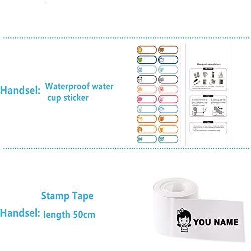 Waterproof Name Stamp for Clothes & School Uniforms - Personalized Signature Stamp