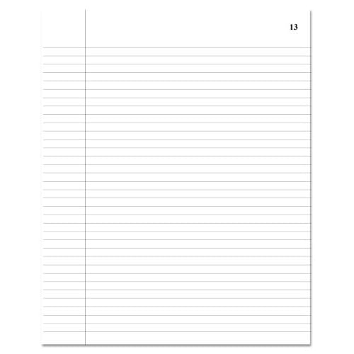 BookFactory Professional Record Book/Account Notebook/College Ruled Notebook - 240 pg 8'' x 10'' Section Sewn Hardbound (Made in USA)
