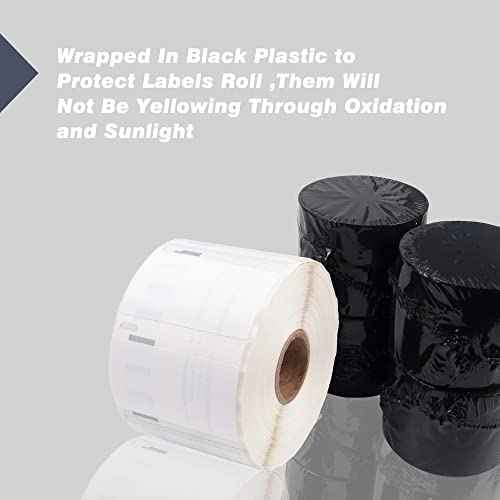 L LIKED 10 Rolls 2.25" x 1.25" Direct Thermal Barcode Labels, Perforated Line, Compatible with Rollo, Zebra, Jadens, Nelko, Munbyn, Phomemo Desktop Printers and for Dymo 30334 (10000 Labels)