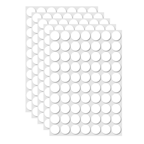 JUICENO 0.79'' Sticky Tack 350 Pcs Double Sided Clear Putty Dots, Removable Waterproof Poster Adhesive
