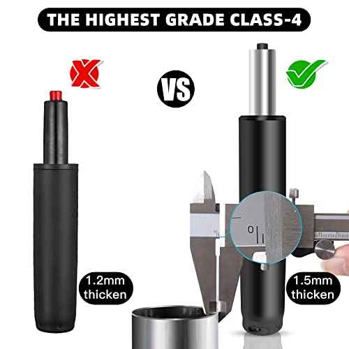 Office Chair Cylinder Replacement,Heavy-Duty Highest End Class 4 Hydraulic Pneumatic Piston, Universal Size Fits Most Chairs