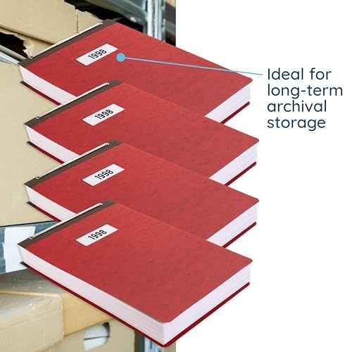Blue Summit 10 Pressboard Report Covers with Fasteners, 11x17 Folder for Blueprints, 11x17 Portfolio Binder, 3¡± Capacity, Red, 10 Pack