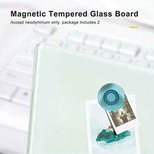 Magnetic Small Glass Whiteboard Desktop, ZHIDIAN 14x10 Portable Tempered Glass Dry Erase Board Panel with Adjustable Stand for Desk, Tabletop Glass Writing Board Easel for Office Home