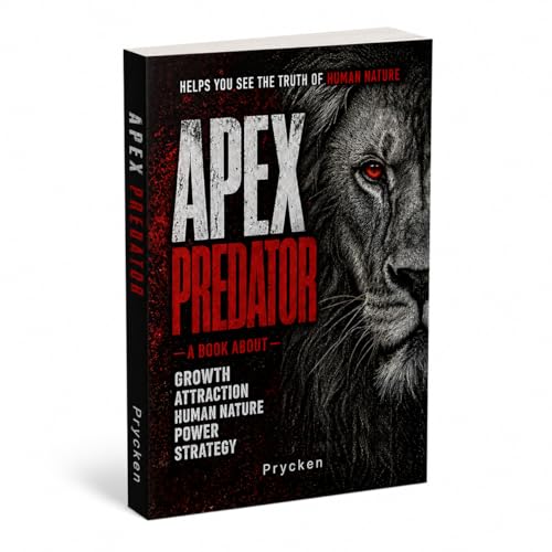 PRYCKEN Apex Predator Human Nature & Power Self-Help Book for Adults
