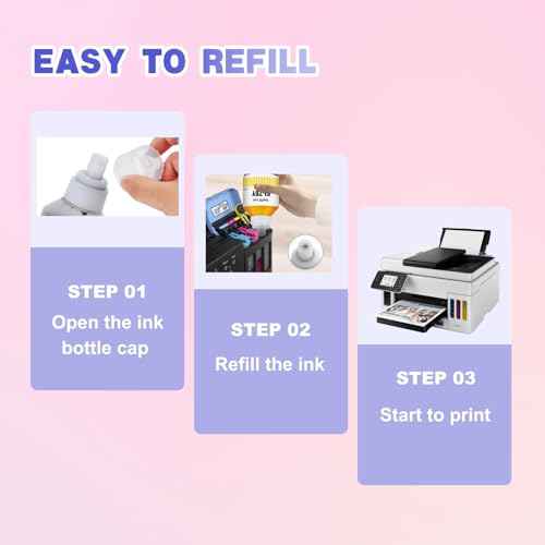 GI-26 GI26 GX7021 Ink Refill Bottles Compatible with Canon 26 GI-26 GI26 Ink Bottles Work for Canon MAXIFY GX7021 GX6021 GX5020 GX4020 GX3020 GX7020 GX6020 GX6120 Megatank 4 Pack