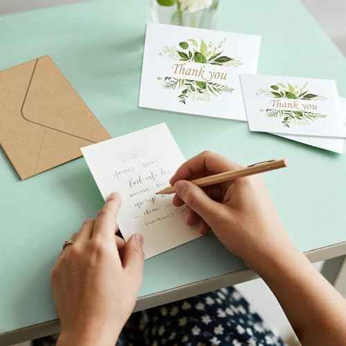 YOCHANDA 30 Pack Floral Thank You Cards With Envelopes & Stickers, Thank You Cards for Birthday, Wedding, Bridal Showers, Baby Showers,Teacher, Graduation, Business, Holiday, and Christmas (30 PACK)