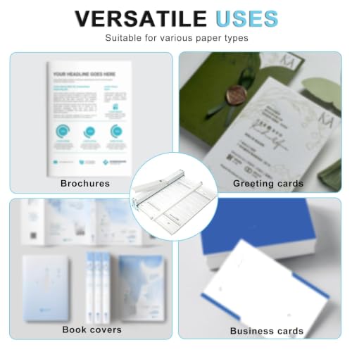 13-inch Foldable Paper Creaser for A3 & A4 Cardstock - Manual Office & Craft Tool