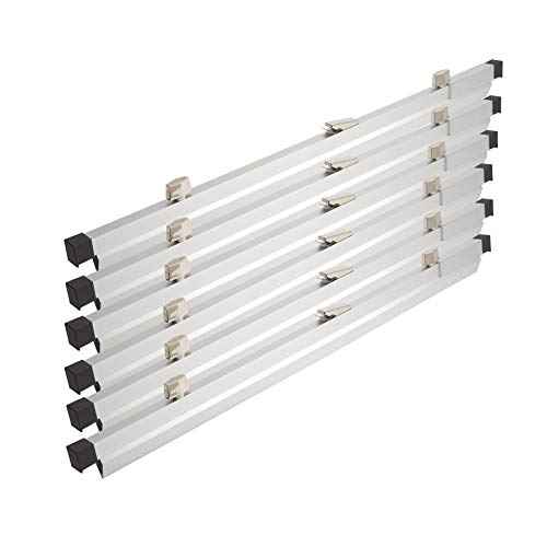 Brookside Design Blueprint Holder – 24 Inch Set of 6 Clamps For Construction Plan, Architectural Drawings, And Blueprints – Heavy Duty Clips - PC624
